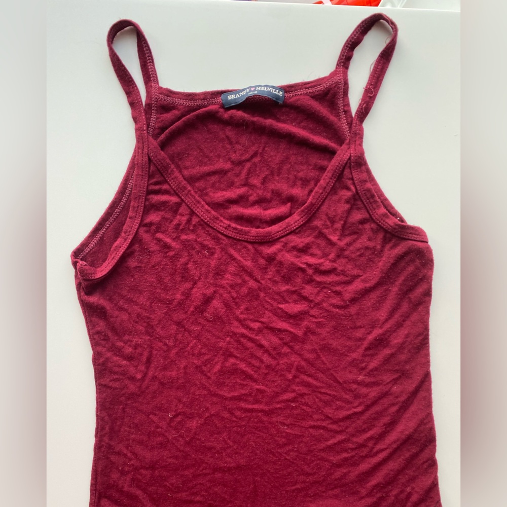 Maroon Brandy Melville Tank Top